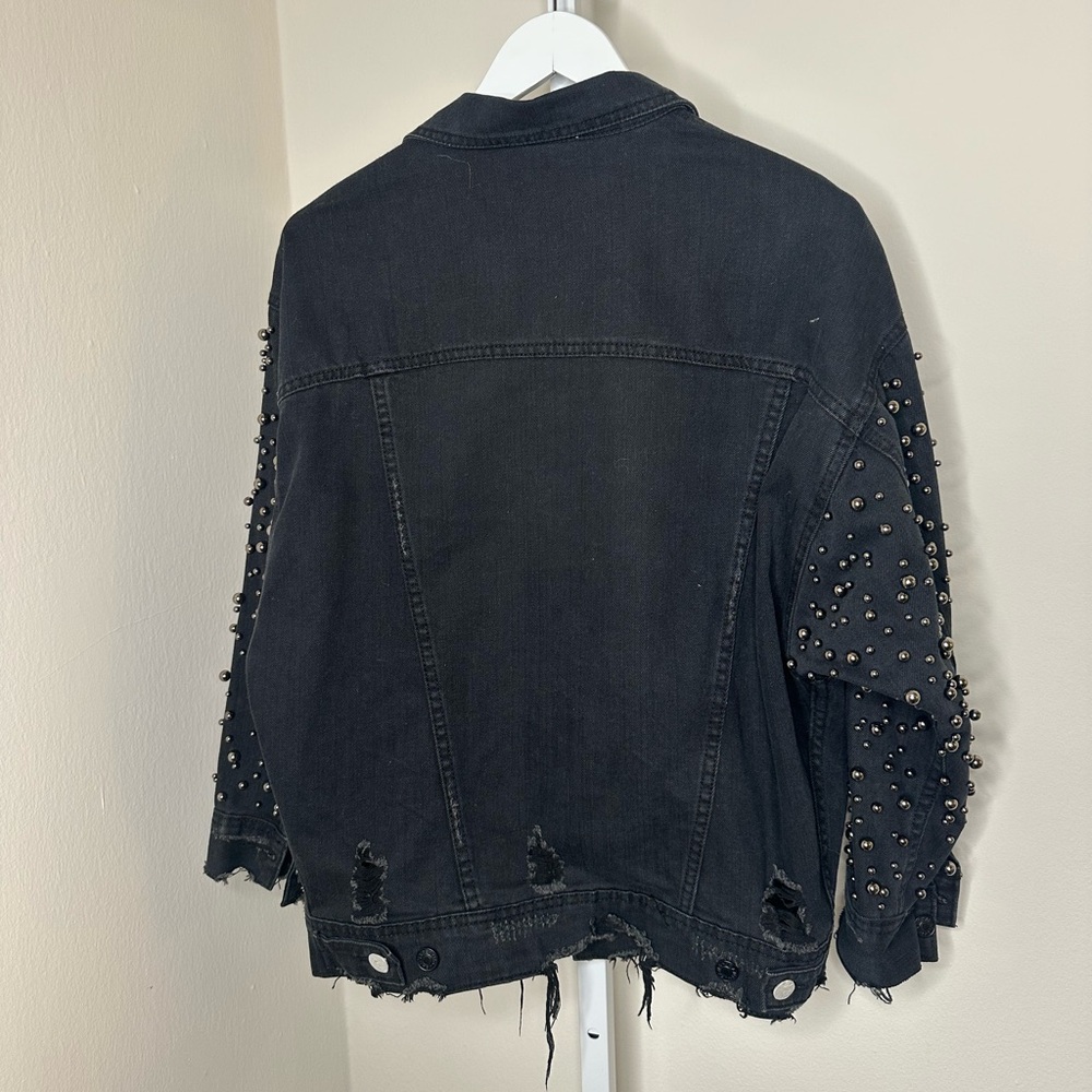 Sunset & Spring Embellished Denim Jacket In Size Small - Picture 5 of 5